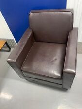 Brown Leather Single Seat Tub Chair for sale  Shipping to South Africa