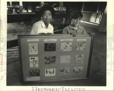 1987 Obras de arte fotográficas de imprensa das aulas de arte da Cisjordânia para competição UNICEF comprar usado  Enviando para Brazil