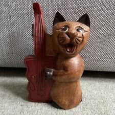 Vintage wooden cat for sale  FARNHAM