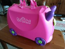 Trunki Hard Ride On Suitcase Pink hand luggage Girls Boys kids unicorn children for sale  Shipping to South Africa