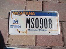 Montana State University Mountains & Minds tablica rejestracyjna # MS 0908 na sprzedaż  Wysyłka do Poland