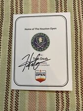 Usado, Cartão de pontuação de golfe assinado por Hideki Matsuyama Memorial Park Houston Open Masters PGA comprar usado  Enviando para Brazil