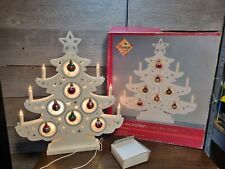 Christmas wooden candle for sale  BOLTON