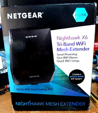 Netgear Nighthawk X6 Black AC2200 Tri-band Mesh Wireless WiFi Extender Open box! for sale  Shipping to South Africa