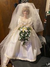 Princess Diana Doll Porcelain Bride Doll Danbury Mint for sale  Sacramento