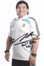 Diego Maradona Maglia Argentina-vecchia scheda-firmato originale, usato usato  Spedire a Italy