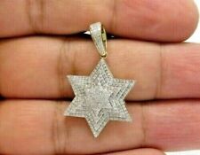 2.Ct White Round Moissanite Star Cut Pendant 925 Yellow Gold Plated With Chain for sale  Shipping to South Africa