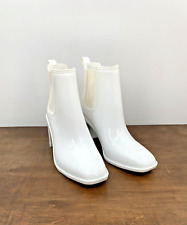 Botas de chuva Jeffrey Campbell Chelsea botas impermeáveis botas brancas tamanho 7 comprar usado  Enviando para Brazil