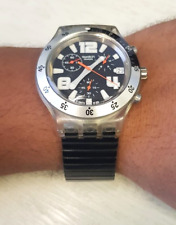 Reloj de pulsera Swatch suizo ironía cronógrafo diáfano SVCK4015 para unisex, usado segunda mano  Embacar hacia Mexico