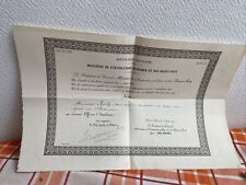 Ancien diplôme nomination d'occasion  Aix-les-Bains