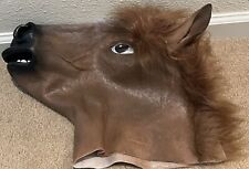 Máscara de cabeça de cavalo para festa vestir máscara de cabeça de cavalo (cavalo marrom) comprar usado  Enviando para Brazil