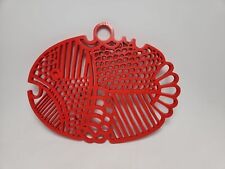 DANSK GOURMET NARANJA MELAMINA PEZ TRIVET COLGANTE DE PARED RETRO EAMES DANÉS MODERNO segunda mano  Embacar hacia Argentina