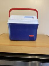 Rubbermaid Modelo 1826 Azul, Blanco, Rojo Mango Hecho en EE. UU. Paquete de 6 Enfriador de Caja de Lunch, usado segunda mano  Embacar hacia Mexico