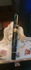 1995 Aurora Optima Fountain Pen Green Archive 14K Gold M Nib for sale  Shipping to South Africa