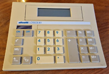 OLIVETTI LOGOS 81 desktop  calculator vintage 70/80' years xxx rare !!!! segunda mano  Embacar hacia Argentina
