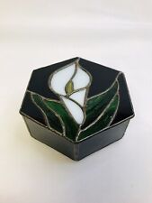 stained lily glass boxes for sale  Saluda