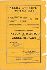 Alloa athletic airdrie for sale  LONDON