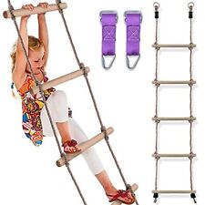 Escada de corda de escalada Trailblaze 6 pés escada ninja de madeira infantil para conjunto de balanço comprar usado  Enviando para Brazil