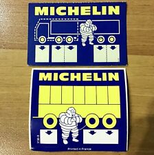 2 autocollants ancien sticker MICHELIN PRESSION DES PNEUS  camion  38t remorque, occasion d'occasion  Francheville