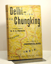 * Rare * Delhi-Chungking A Travel Diary By K.P.S. Menon 1st Edition in D/J 1947 segunda mano  Embacar hacia Argentina