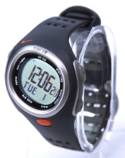 Nike Triax C8 relógio digital 45mm masculino preto tom prata temporizador 50 voltas novo Batt comprar usado  Enviando para Brazil