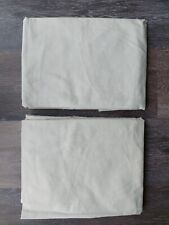 Pack Of 2 Cream Double Fitted Sheets Easycare Polycotton Up To 9" Deep Mattress for sale  Shipping to South Africa