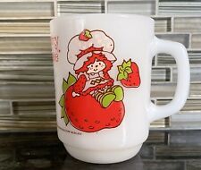 Caneca/copo de vidro leitoso vintage 1980, anchor hocking morango shortcake comprar usado  Enviando para Brazil