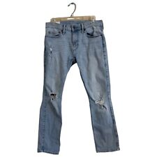 Calça Jeans Masculina Abercrombie & Fitch 31x30 Azul Magra Elástica Avançada Adulto comprar usado  Enviando para Brazil