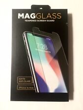NUEVO Protector de Pantalla Templado Vidrio Mag iPhone Xs Max Mate Antirreflejo Transparente Fácil segunda mano  Embacar hacia Argentina