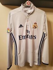 Usado, Camisa de fútbol local Real Madrid 2016/2017 16/17 manga larga l/s pequeña  segunda mano  Embacar hacia Mexico