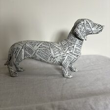 Newspaper dachshund sculpture for sale  LEICESTER