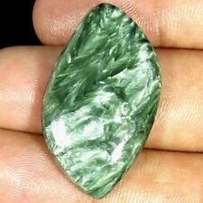33.80Cts Natural Green Seraphinite Loose Gemstone Fancy Cabochon for sale  Shipping to South Africa