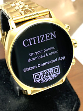 Relógio Citizen masculino MX1002-57X CZ smartwatch inteligente mostrador preto aço dourado 41mm comprar usado  Enviando para Brazil