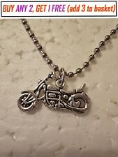 Motorbike pendant silver for sale  BASINGSTOKE