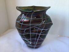 Pallme Koenig Antique Art Nouveau Jugenstil Era Iridescent Glass Vase 1900’s for sale  Shipping to South Africa