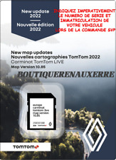 CARTE SD GPS RENAULT CARMINAT TOMTOM LIVE EUROPE 2022-2023 VERSION 10.85, occasion d'occasion  Auxerre