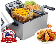 Freidora electrica de aceite comercial fritadeira de papas fritas 3 canastas Novo comprar usado  Enviando para Brazil