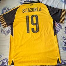 Camiseta deportiva de fútbol americano Cazorla Arsenal 2016 UCL Away XL número de desvanecimiento, usado segunda mano  Embacar hacia Argentina