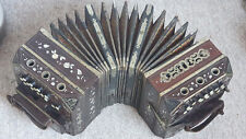 Nice old Concertina Bandoneon Bandonion, 22/16, beautiful MoP inlays "E.Bässler" for sale  Shipping to South Africa