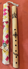 Flauta de madera tradicional viento de madera/instrumento musical con estuche segunda mano  Embacar hacia Mexico