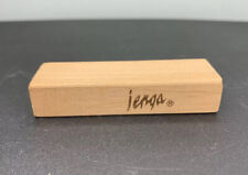 Bloque de madera de repuesto Jenga *solo pieza individual* 1986 logotipo del juego Milton Bradley segunda mano  Embacar hacia Argentina