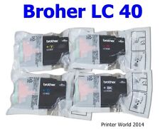 Conjunto de cartuchos de tinta genuínos Brother LC40 BK/C/Y/M J430W J432W J625DW J825DW, usado comprar usado  Enviando para Brazil