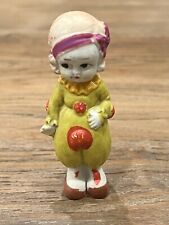 Ropa de payaso muñeca Charlotte bisque vintage, Japón ocupado, usado segunda mano  Embacar hacia Argentina