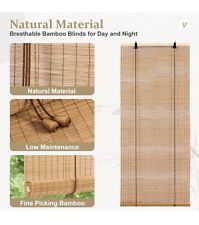 bamboo blinds for windows for sale  Shipping to South Africa