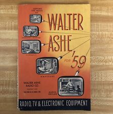 Catálogo de equipos electrónicos y de radio vintage de Walter Ashe para el 59 segunda mano  Embacar hacia Argentina