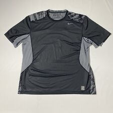 Camisa Nike para hombre XXL negra gris camuflaje profesional combate ajustada Dri Fit atletismo, usado segunda mano  Embacar hacia Argentina