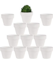 Usado, 12 - Mini potes pequenos de argila 1,9 polegadas pequenos vasos de terracota branca com orifício de drenagem comprar usado  Enviando para Brazil