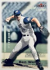 Usado, Novo em folha: Vintage 2001 Fleer Triple Crown Ben Weber Anaheim Angels Card  comprar usado  Enviando para Brazil