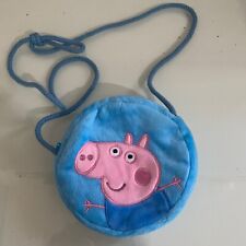 Bolsa tiracolo de pelúcia Peppa Pig George desenho animado ombro redondo bolsa de brinquedo infantil, usado comprar usado  Enviando para Brazil
