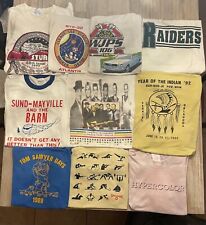 Lote de camisetas gráficas vintage anos 70, 80, 90 10 peças atacado pacote de banda mista a granel comprar usado  Enviando para Brazil